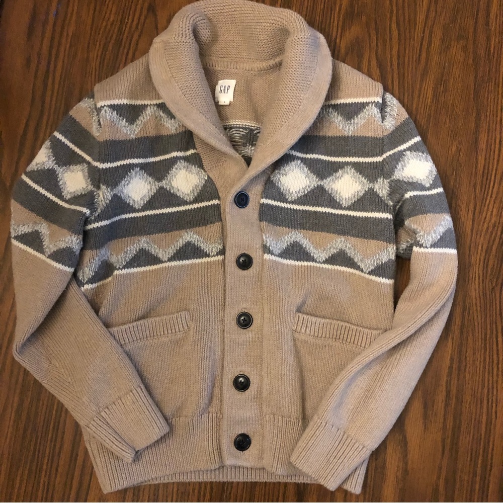 Men’s GAP beige fair isle sweater